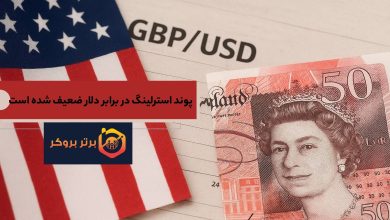 پوند استرلینگ در برابر دلار ضعیف شده است