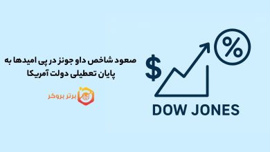 صعود شاخص داو جونز در پی امیدها به پایان تعطیلی دولت آمریکا