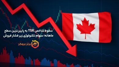 سقوط شاخص TSX به پایینترین سطح ماهانه؛ سهام تکنولوژی زیر فشار فروش