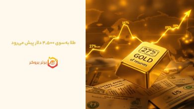 طلا بهسوی ۴٬۵۰۰ دلار پیش میرود
