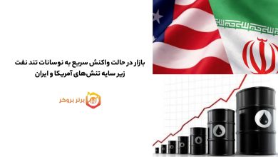 بازار در حالت واکنش سریع به نوسانات تند نفت زیر سایه تنشهای آمریکا و ایران
