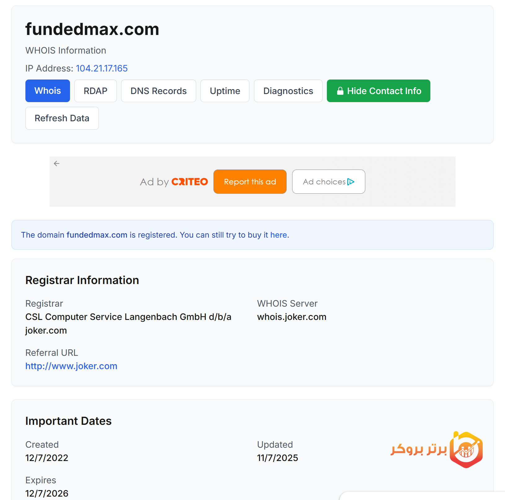 fundedmax-domain-information