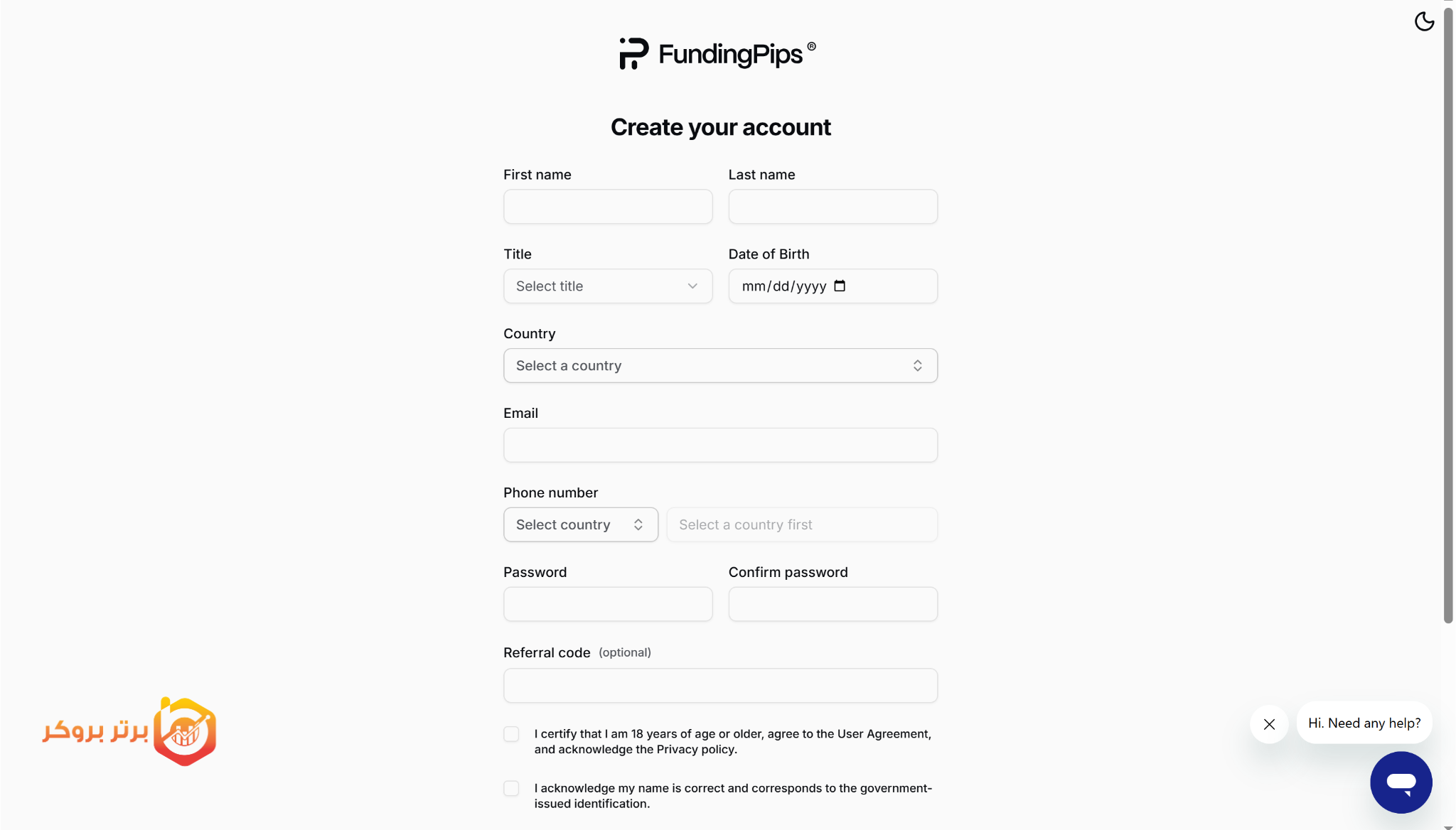 funding-pips-sign-up-forms