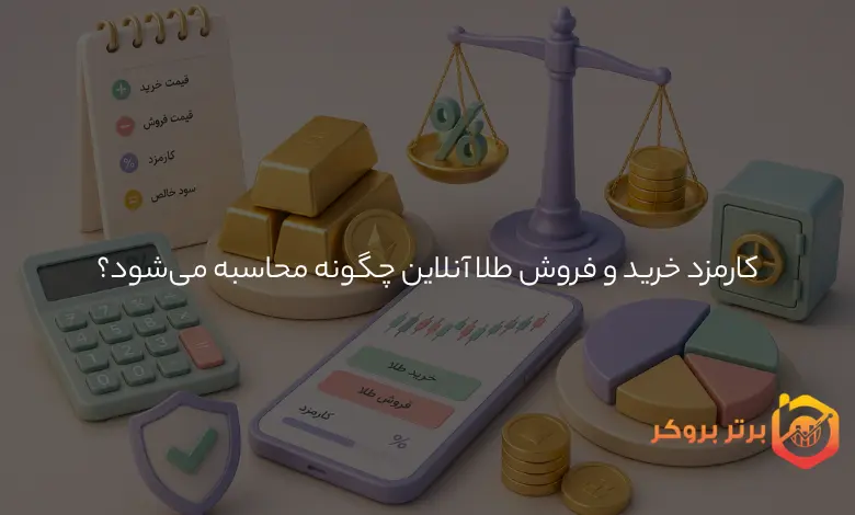 کارمزد خرید و فروش طلا آنلاین چگونه محاسبه میشود؟
