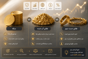 برای سرمایه گذاری سکه بهتر است یا طلای دست دوم؟