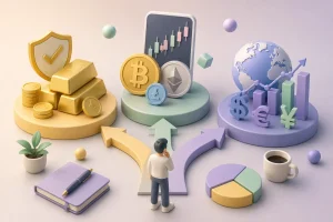 مقایسه طلا، ارز دیجیتال و فارکس از نظر هدف سرمایهگذاری