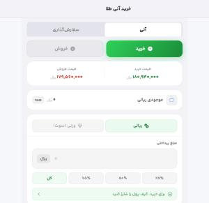 خرید آنی طلا
