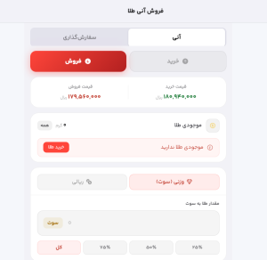 فروش آنی طلا
