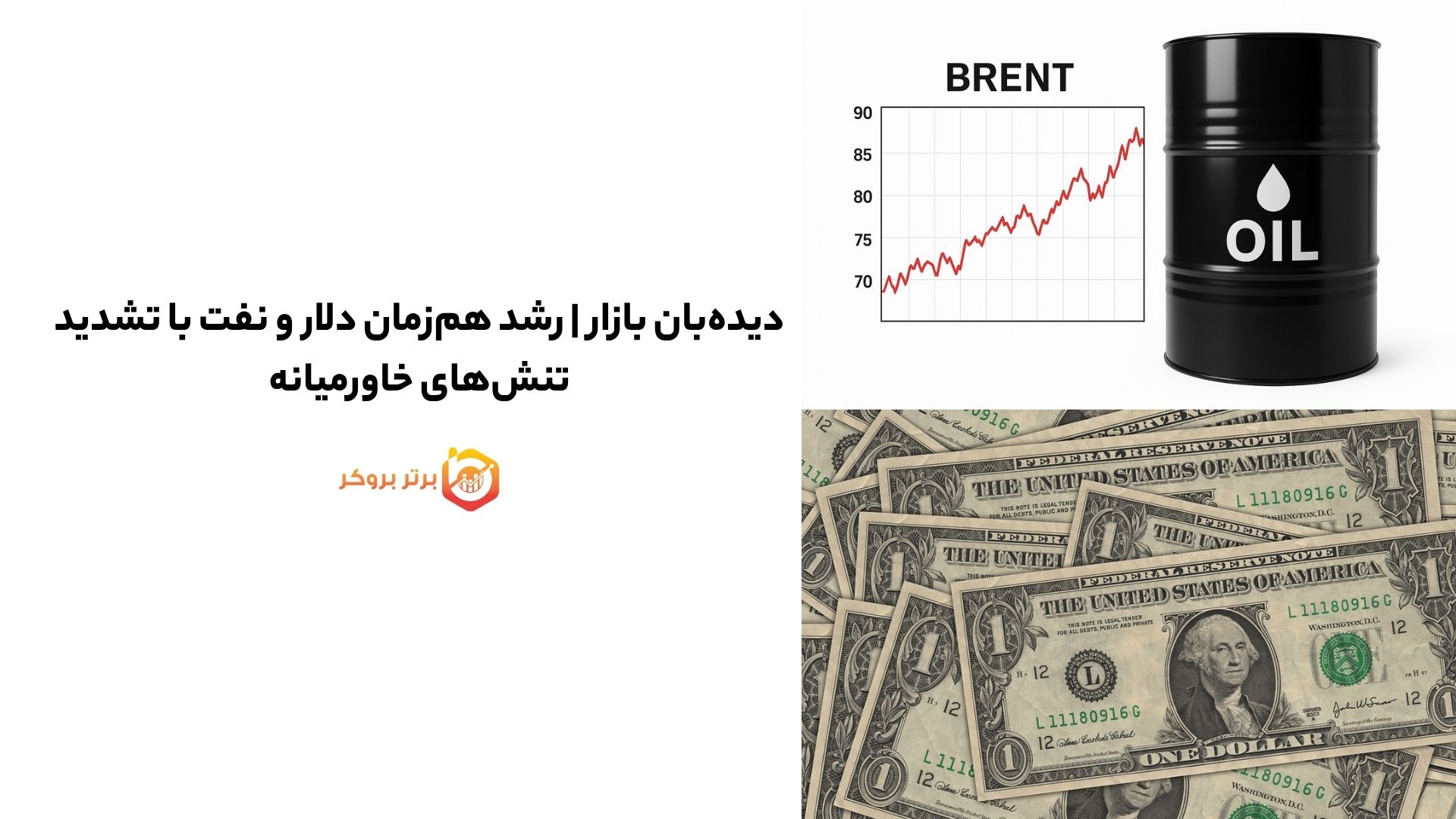 دیدهبان بازار | رشد همزمان دلار و نفت با تشدید تنشهای خاورمیانه