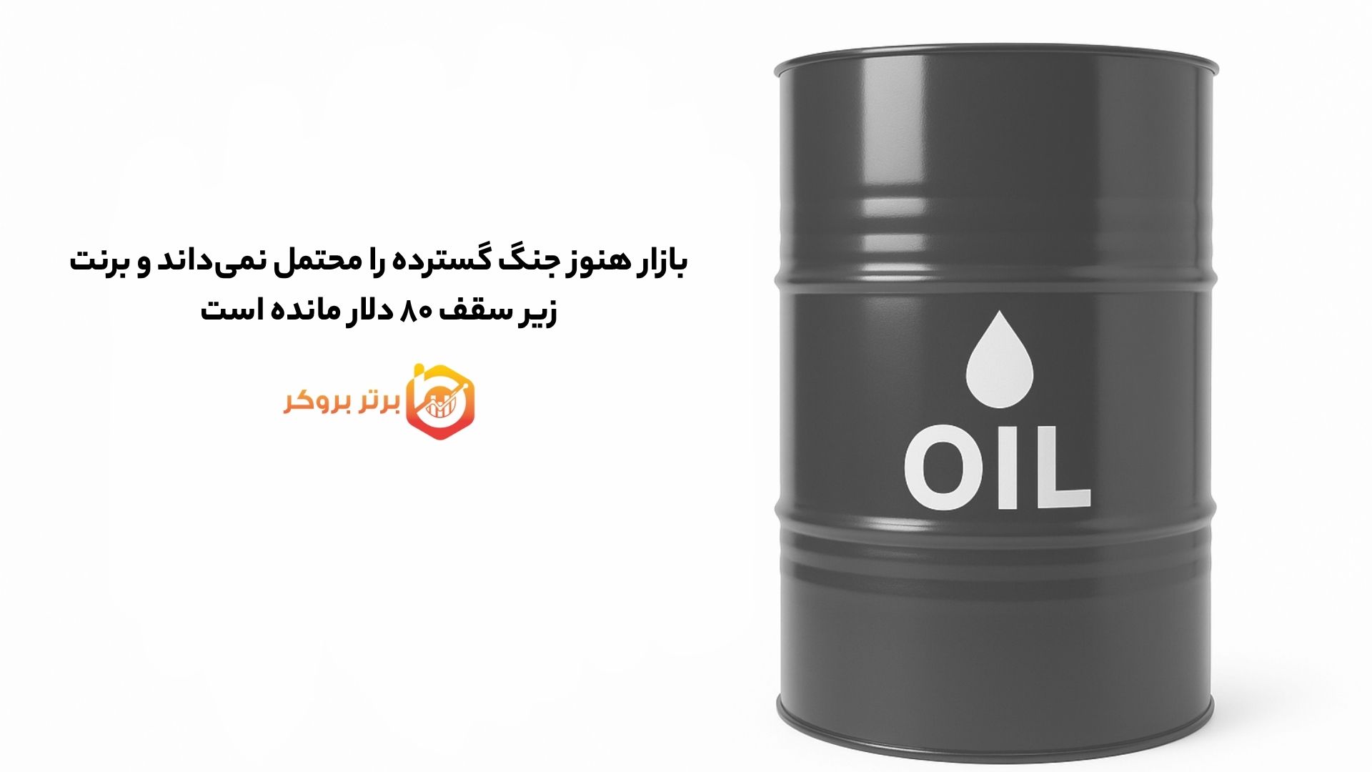 بازار هنوز جنگ گسترده را محتمل نمیداند و برنت زیر سقف ۸۰ دلار مانده است