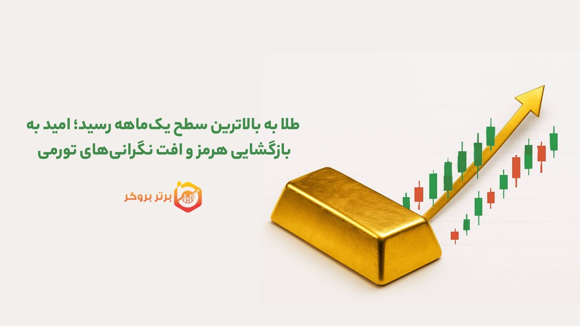 طلا به بالاترین سطح یکماهه رسید؛ امید به بازگشایی هرمز و افت نگرانیهای تورمی